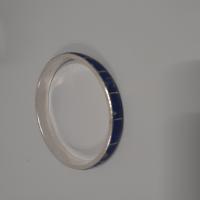 CS1054/2025 BRACELET IN SILVER AND BLUE STONES